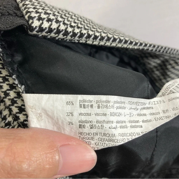 Zara Houndstooth Soft Stretch Skinny Pants size Small - Picture 3 of 12